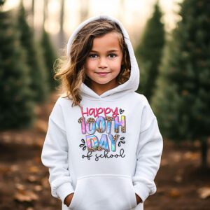 Happy 100th Day Of School Leopard print teacher student Hoodie 2 4