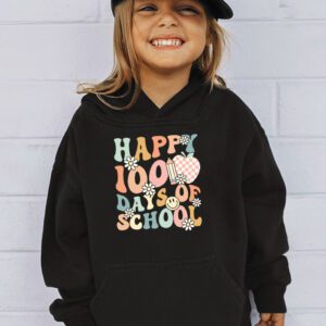 Happy 100th Day Of School Teacher Kids Retro Groovy 100 Days Hoodie 3 Happy 100th Day Of School Teacher Kids Retro Groovy 100 Days Hoodie 3 4