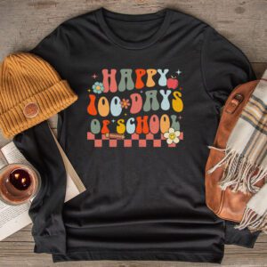 Happy 100th Day Of School Teacher Kids Retro Groovy 100 Days Longsleeve Tee 2 Happy 100th Day Of School Teacher Kids Retro Groovy 100 Days Longsleeve Tee 2 3