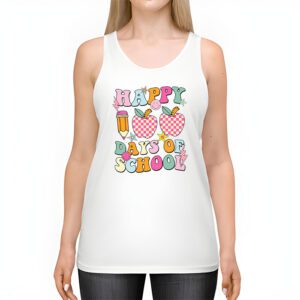 Happy 100th Day Of School Teacher Kids Retro Groovy 100 Days Tank Top 2 1