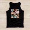 Happy 100th Day Of School Teacher Kids Retro Groovy 100 Days Tank Top