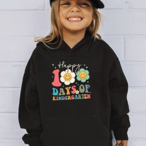 Happy 100th Day of Kindergarten Groovy 100th Day of School Hoodie 3 3