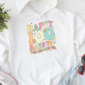 Happy 100th Day of Kindergarten Groovy 100th Day of School Hoodie