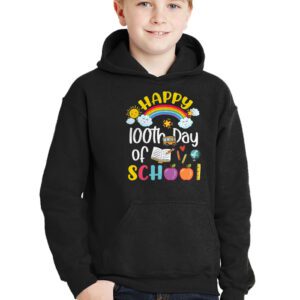 Happy 100th Day of School Shirt for Teacher or Child Hoodie 2 3