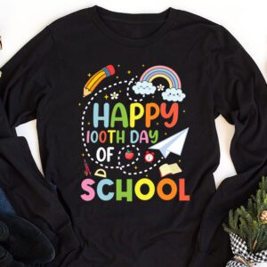 Happy 100th Day of School Shirt for Teacher or Child Longsleeve Tee 1