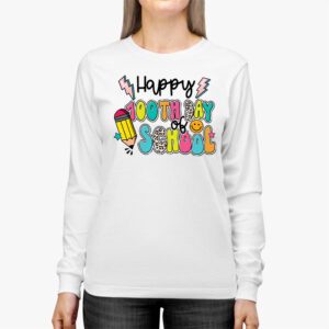 Happy 100th Day of School Shirt for Teacher or Child Longsleeve Tee 2 2