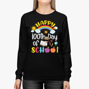 Happy 100th Day of School Shirt for Teacher or Child Longsleeve Tee 2 3