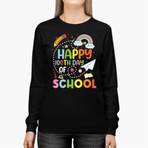 Happy 100th Day of School Shirt for Teacher or Child Longsleeve Tee 2