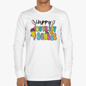 Happy 100th Day of School Shirt for Teacher or Child Longsleeve Tee 3 2