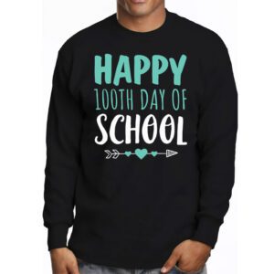 Happy 100th Day of School Shirt for Teacher or Child Longsleeve Tee 3 4