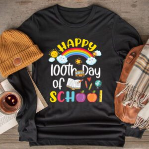 Happy 100th Day of School Shirt for Teacher or Child Longsleeve Tee