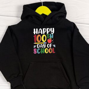 Happy 100th Day of School Teacher Kids 100 Days Kindergarten Hoodie 1 1