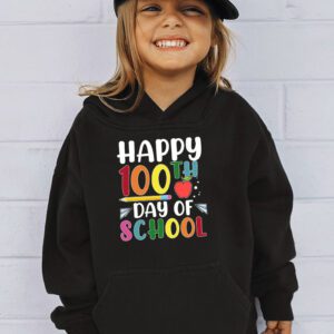 Happy 100th Day of School Teacher Kids 100 Days Kindergarten Hoodie 3 1