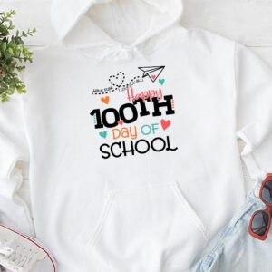 Happy 100th Day of School Teacher Kids 100 Days Kindergarten Hoodie