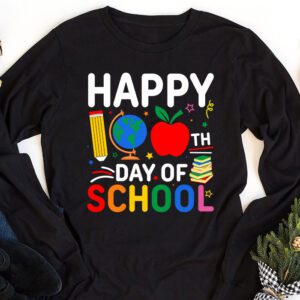 Happy 100th Day of School Teacher Kids 100 Days Kindergarten Longsleeve Tee 1