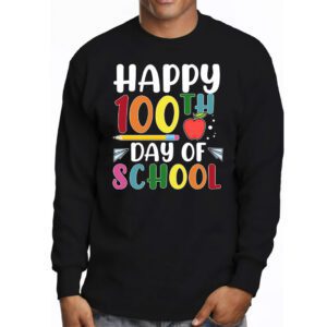 Happy 100th Day of School Teacher Kids 100 Days Kindergarten Longsleeve Tee 3 1