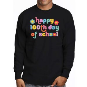 Happy 100th Day of School Teacher Kids 100 Days Kindergarten Longsleeve Tee 3 4