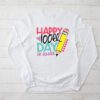 Happy 100th Day of School Teacher Kids 100 Days Kindergarten Longsleeve Tee