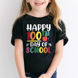 Happy 100th Day of School Teacher Kids 100 Days Kindergarten T Shirt 1 1