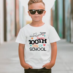 Happy 100th Day of School Teacher Kids 100 Days Kindergarten T Shirt 2 2