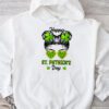 Happy St Patricks Day Bun Saint Paddys Girls Kids Youth Teen Hoodie