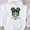 Happy St Patricks Day Bun Saint Paddys Girls Kids Youth Teen Hoodie