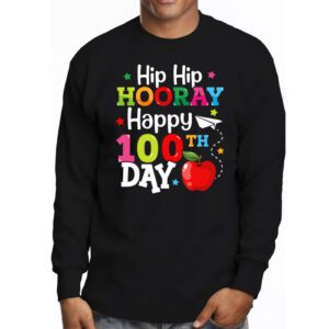 Hip Hip Hooray Happy 100th Day of School Teachers Kids Longsleeve Tee 3 1