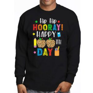 Hip Hip Hooray Happy 100th Day of School Teachers Kids Longsleeve Tee 3 Hip Hip Hooray Happy 100th Day of School Teachers Kids Longsleeve Tee 3 3