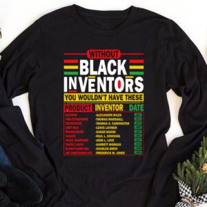 History Of Forgotten Black Inventors Black History Month Longsleeve Tee 1 1