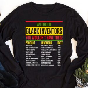 History Of Forgotten Black Inventors Black History Month Longsleeve Tee 1 3