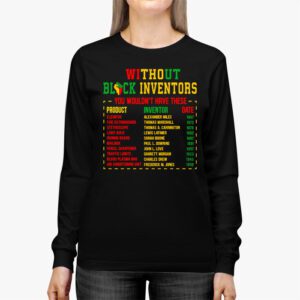 History Of Forgotten Black Inventors Black History Month Longsleeve Tee 2 4