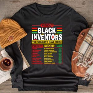 History Of Forgotten Black Inventors Black History Month Longsleeve Tee