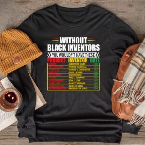 History Of Forgotten Black Inventors Black History Month Longsleeve Tee