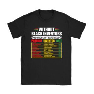 History Of Forgotten Black Inventors Black History Month T-Shirt