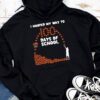 Hooped My Way 100 Days School Basketball 100th Day Boys Kids Hoodie