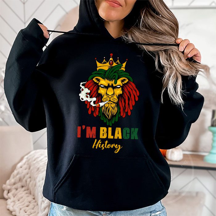 I Am Black History African American Pride Lion Black King Hoodie 1 4
