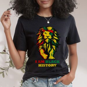 I Am Black History African American Pride Lion Black King T Shirt 1 1