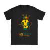 I Am Black History African American Pride Lion Black King T-Shirt