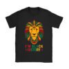 I Am Black History African American Pride Lion Black King T-Shirt