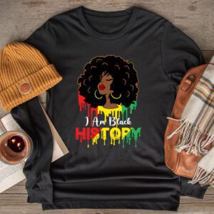 I Am Black History Month African American Juneteenth Womens Longsleeve Tee 2 4