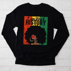 I Am Black History Month African American Juneteenth Womens Longsleeve Tee