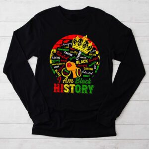 I Am Black History Month African American Juneteenth Womens Longsleeve Tee