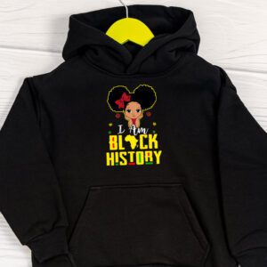 I Am Black History Shirt for Kids Girls Black History Month Hoodie 1