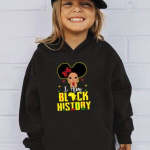 I Am Black History Shirt for Kids Girls Black History Month Hoodie 2