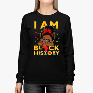 I Am Black History Shirt for Kids Girls Black History Month Longsleeve Tee 3 3