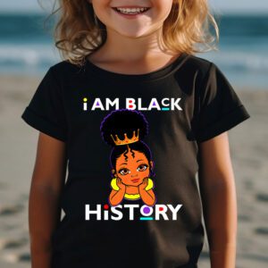 I Am Black History Shirt for Kids Girls Black History Month T Shirt 2 1