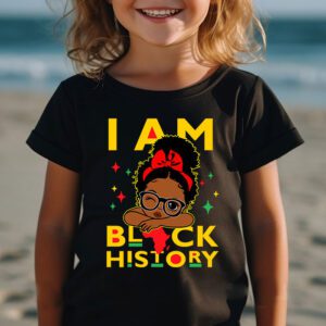 I Am Black History Shirt for Kids Girls Black History Month T Shirt 2 3