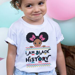 I Am Black History Shirt for Kids Girls Black History Month T Shirt 2 4