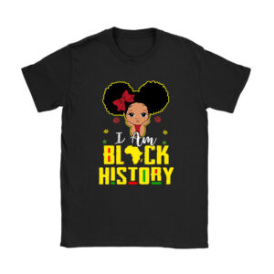 I Am Black History Shirt for Kids Girls Black History Month T-Shirt