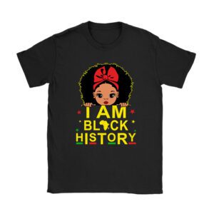 I Am Black History Shirt for Kids Girls Black History Month T-Shirt